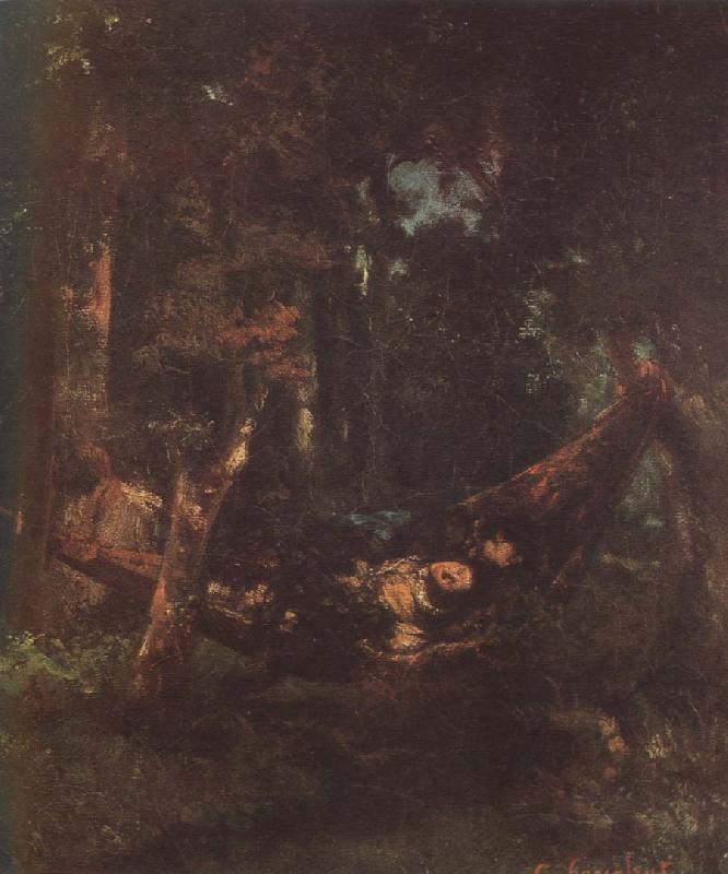 Gustave Courbet Hammock Sweden oil painting art